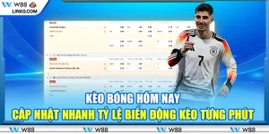 Kèo bóng hôm nay - Cập nhật nhanh tỷ lệ biến động kèo từng phút
